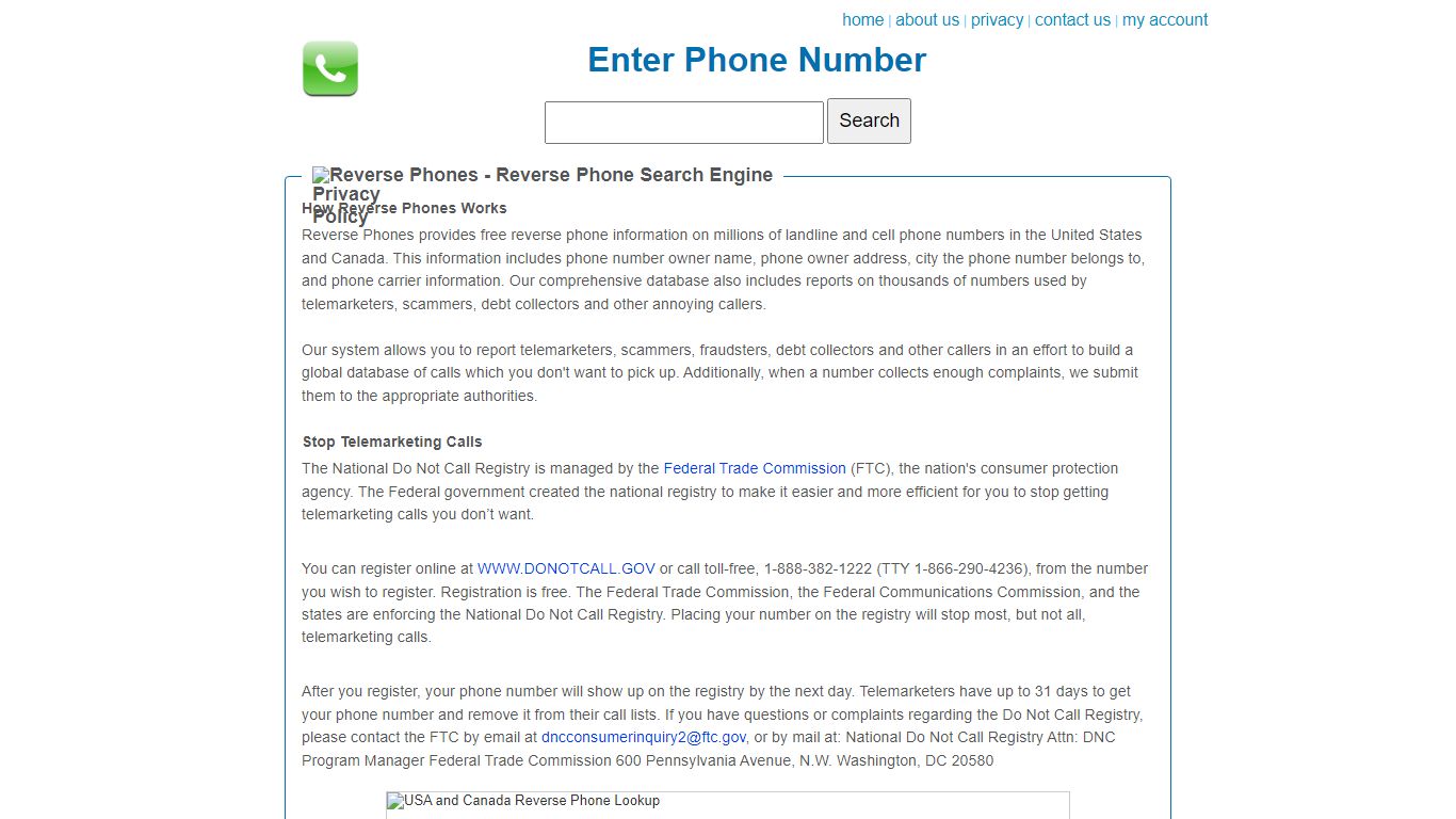 Reverse Phone Number Lookup